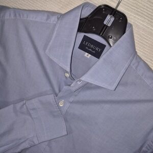 Ledbury Fine Shirtmakers‎ Dress Shirt Men's 16 35 Large Blue Button Up